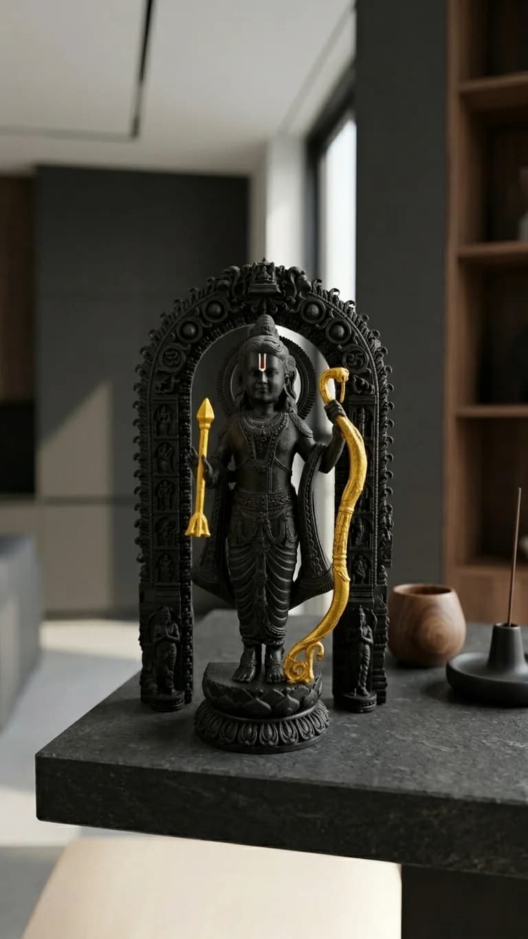 Ayodhya Ram Lalla Sacred Idol 3D Sculpture thumbnail 4