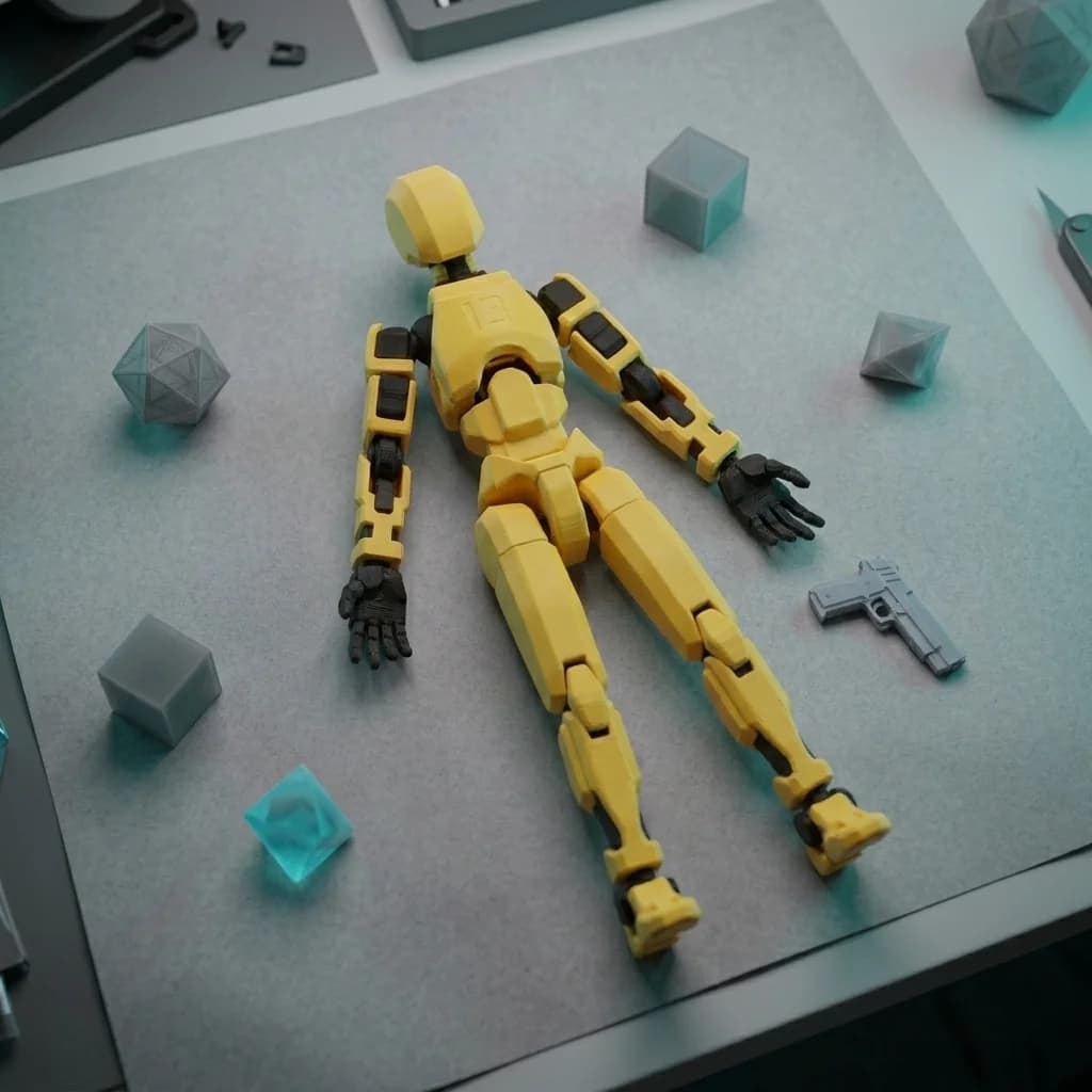 Articulated Robot Action Figure – Poseable 3D Printed Desk Toy gallery image 3
