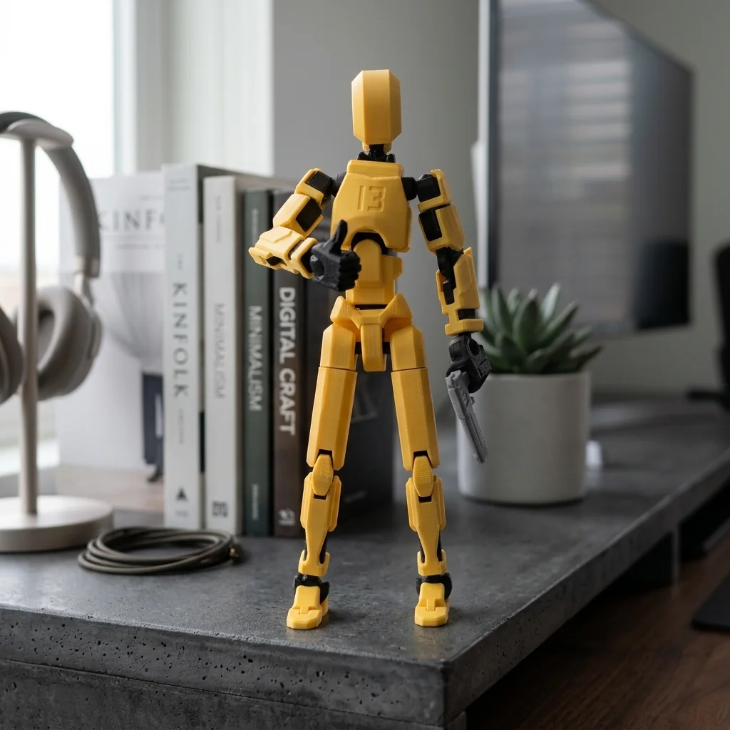 Articulated Robot Action Figure – Poseable 3D Printed Desk Toy gallery image 5