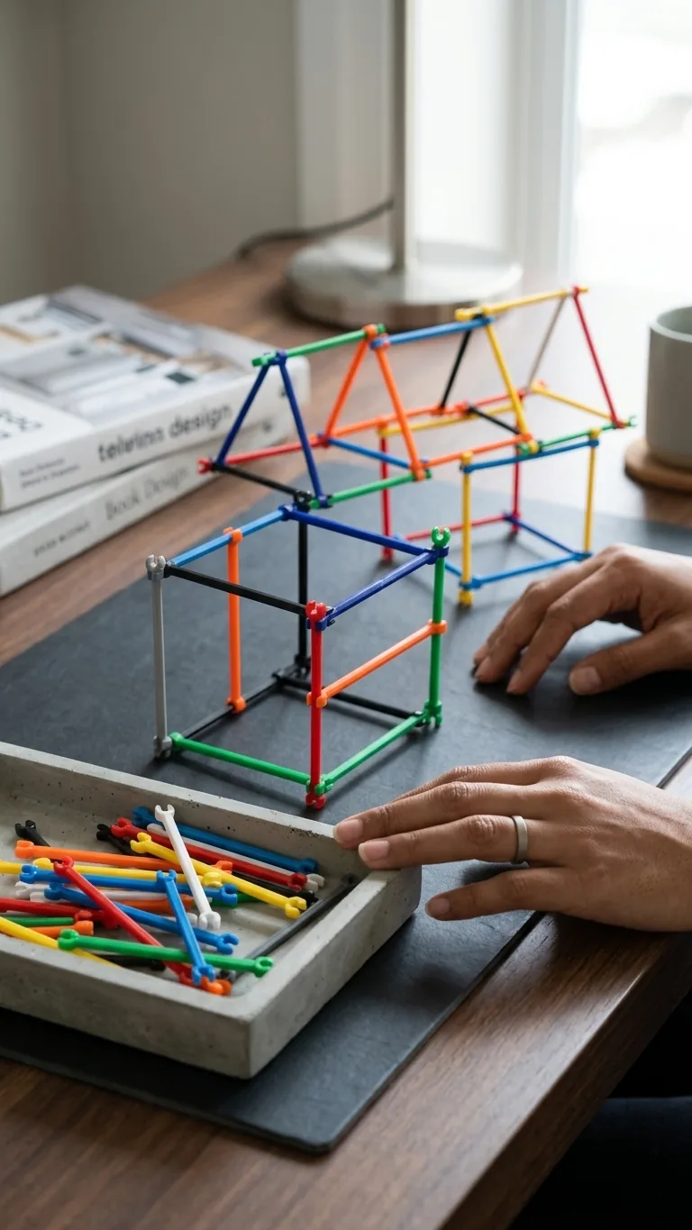 STEM Building Bars Construction Set of 20 – 3D Printed Educational Toy gallery image 4