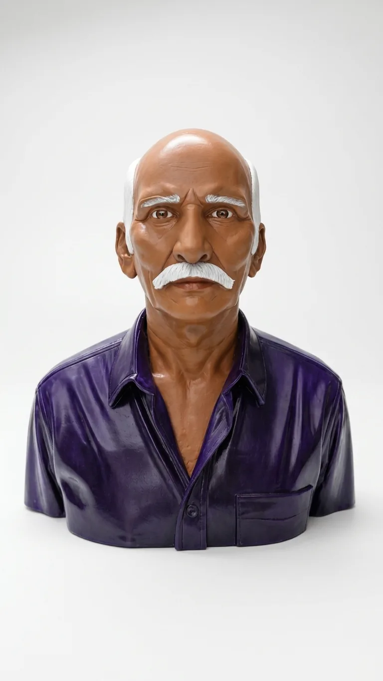 Custom Photo Bust, Hand-Painted Statue gallery image 3
