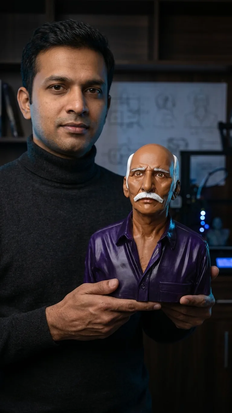 Custom Photo Bust, Hand-Painted Statue gallery image 4