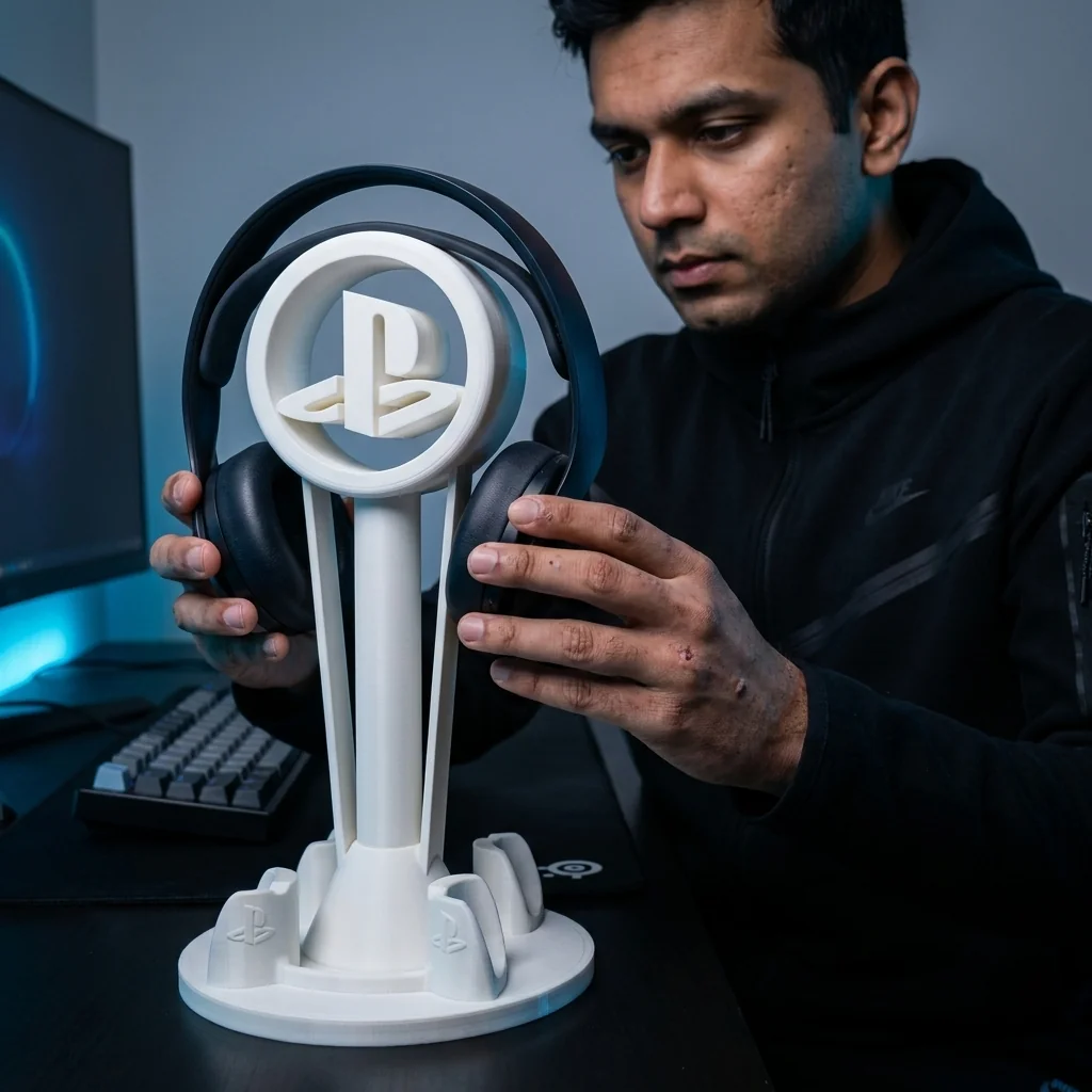 Gaming Headset & Controller Holder – 3D Printed Gaming Stand gallery image 3