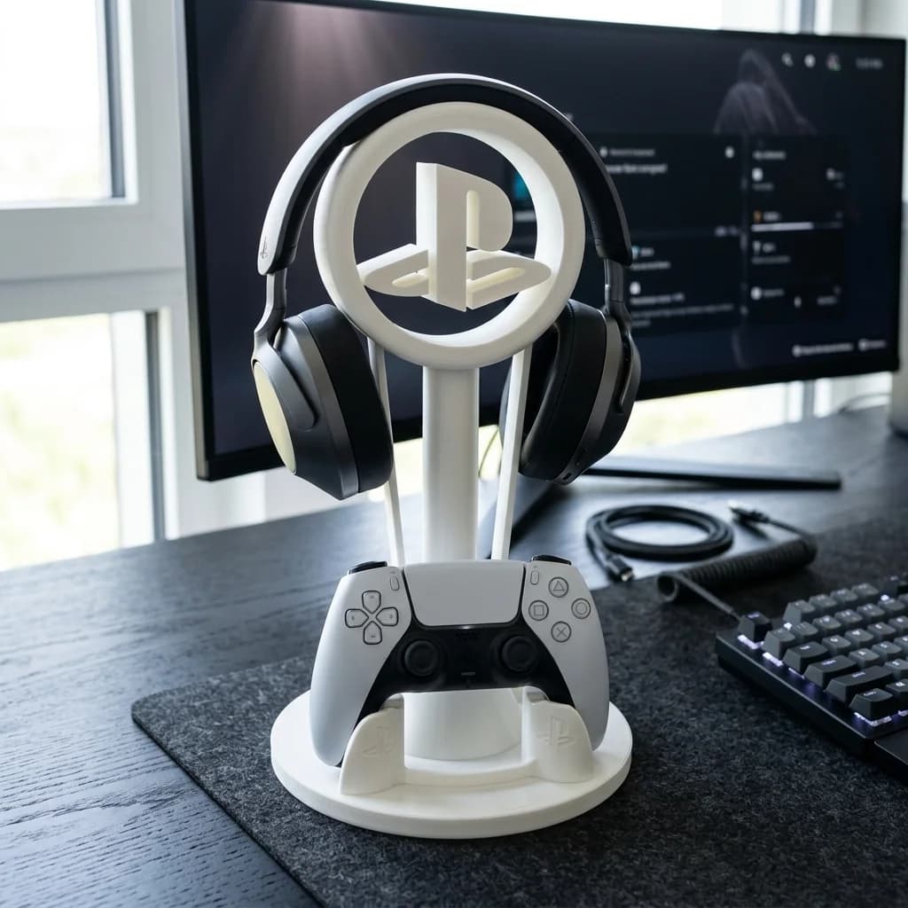 Gaming Headset & Controller Holder – 3D Printed Gaming Stand gallery image 4