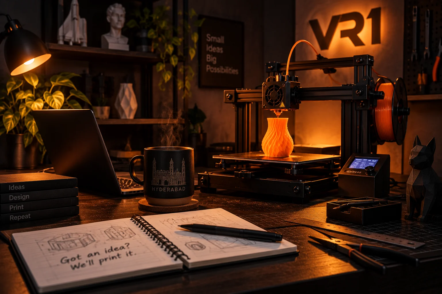 The VR1 Story: How a Hyderabad Family Left Night Shifts Behind to Build a 3D Printing Studio